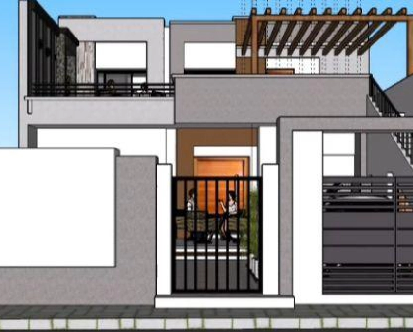 Villa en cours de construction près de la mer