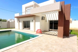 Vente villa avec piscine privée à midoun djerba - réf v655