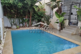 Duplex s+3 avec piscine à la soukra zdl0360