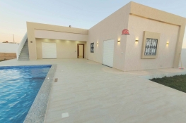 Villa avec piscine à sidi jmour djerba za - réf v682