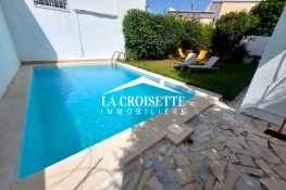 Rez-de-chaussée de villa s+3 avec piscine à carthage mrcl028