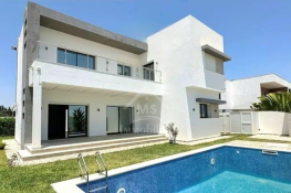 Villa s+4 toute neuve avec jardin et piscine à hammamet sud 51355351