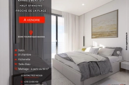 Appartement S+1 haut standing à Vendre Zone Touristique Mahdia