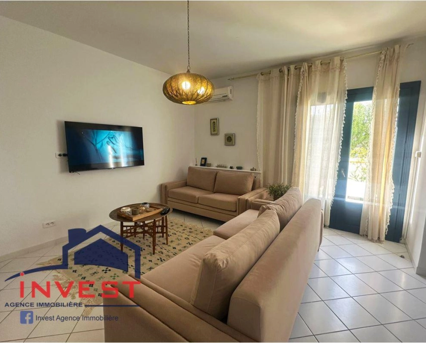 Duplex s+3 meublé avec jardin et terrasse au golden tulip