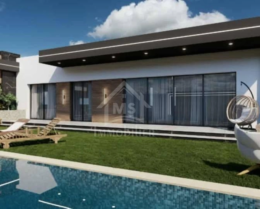 Villa toute neuve s+3 avec piscine à hammamet sud à vendre 51355351