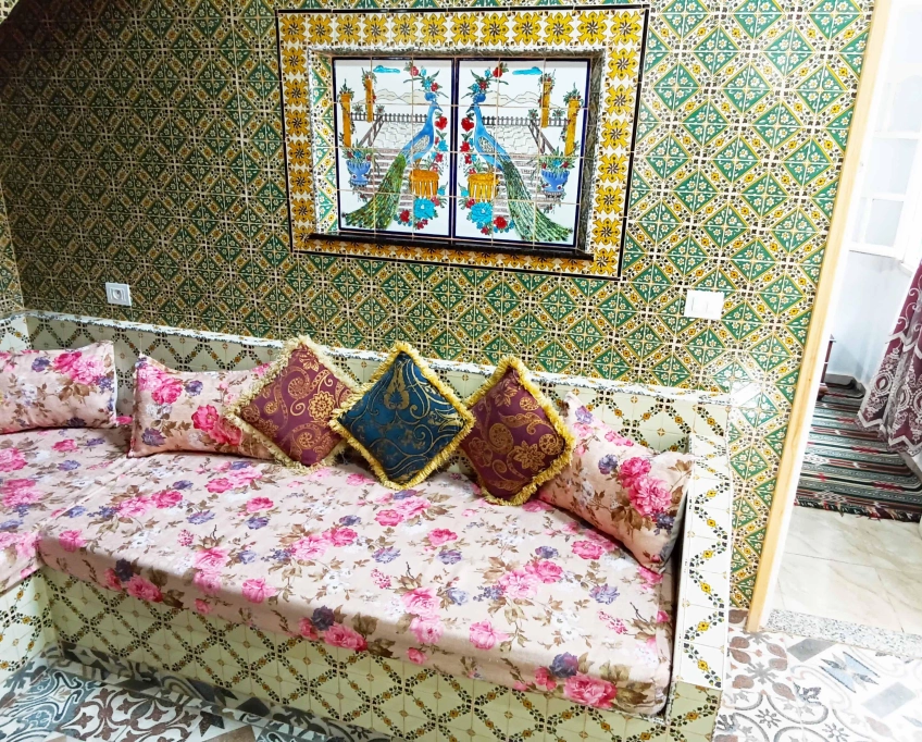 منزل مؤثث ، يبعد 1 دقيقة مشي عن البحر ، في قصور الساف في المهدية