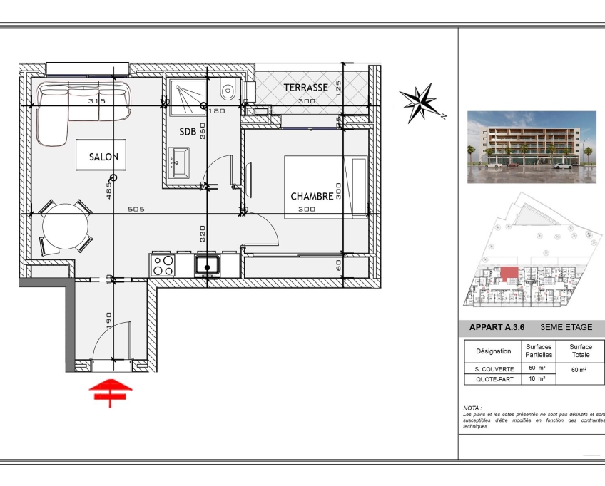Appartement s+1 haut standing à vendre zone touristique mahdia