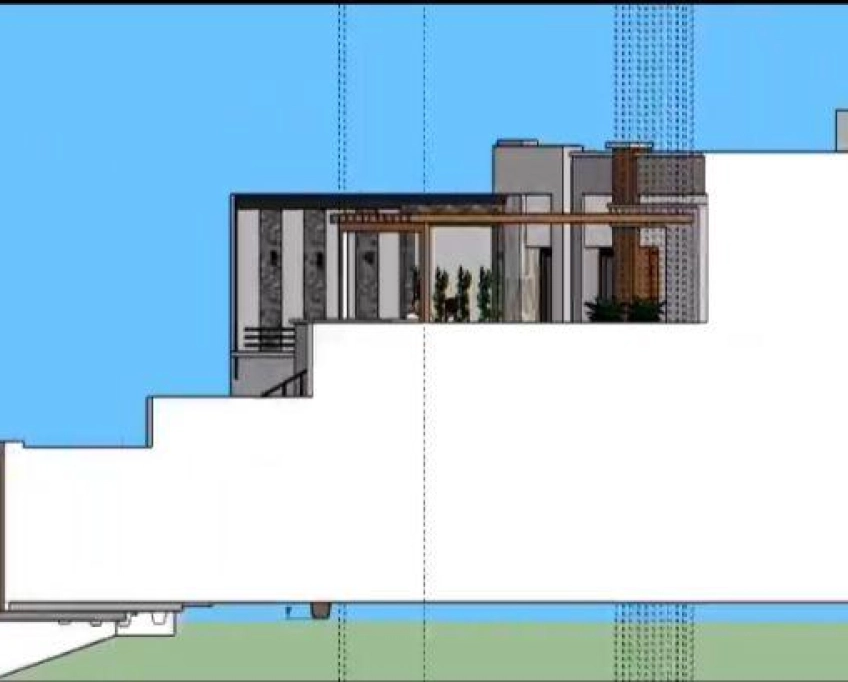 Villa en cours de construction près de la mer