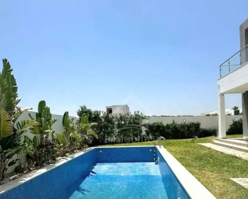 Villa s+4 toute neuve avec jardin et piscine à hammamet sud 51355351