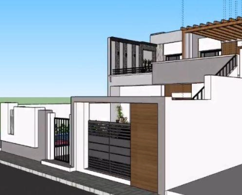 Villa en cours de construction près de la mer