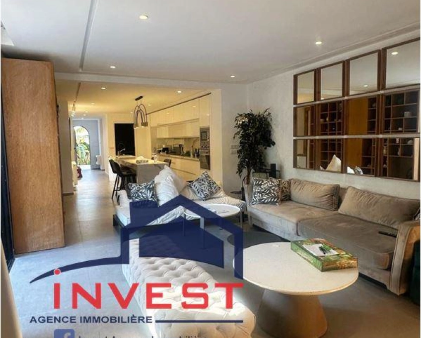 Villa meublé avec piscine et jardin au golden tulip