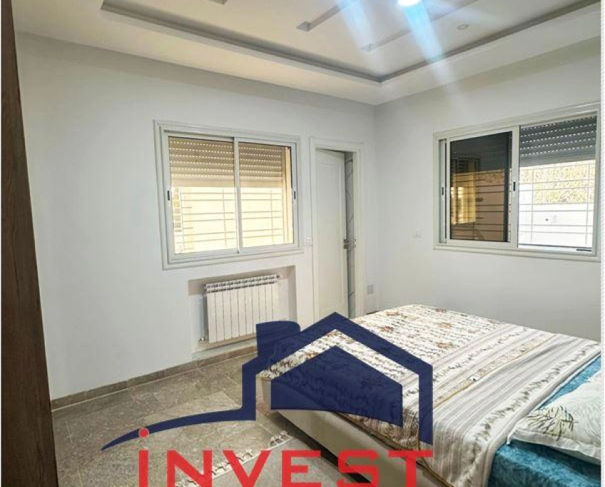 Rez-de-jardin meublé avec piscine  à gammarth supérieur