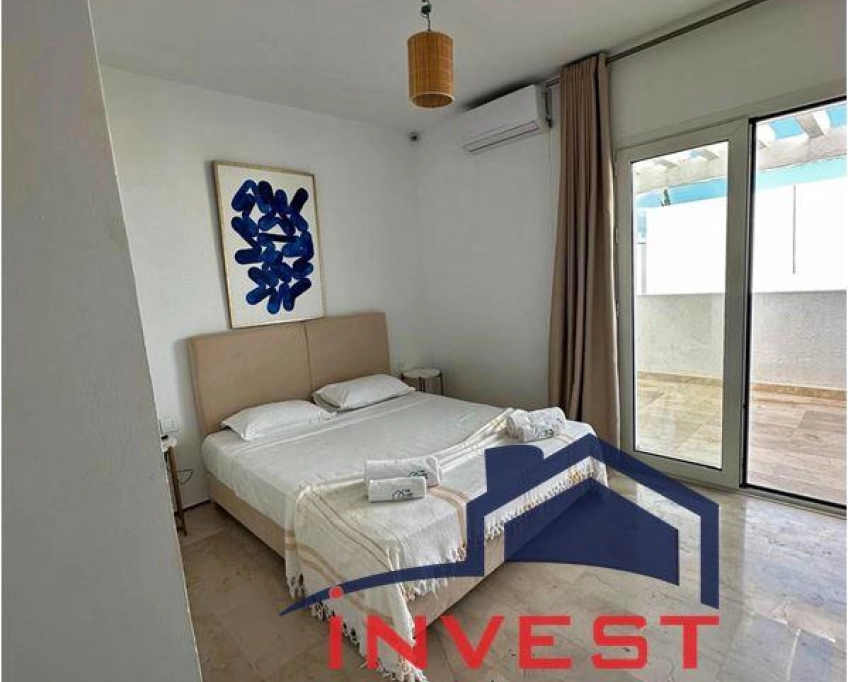 Duplex s+3 vue mer au golden tulip gammarth