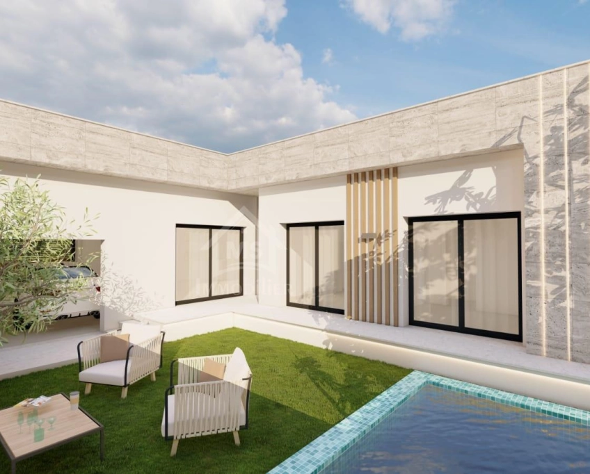 Villa s+3 encours de construction à mrezga à vendre 51355351