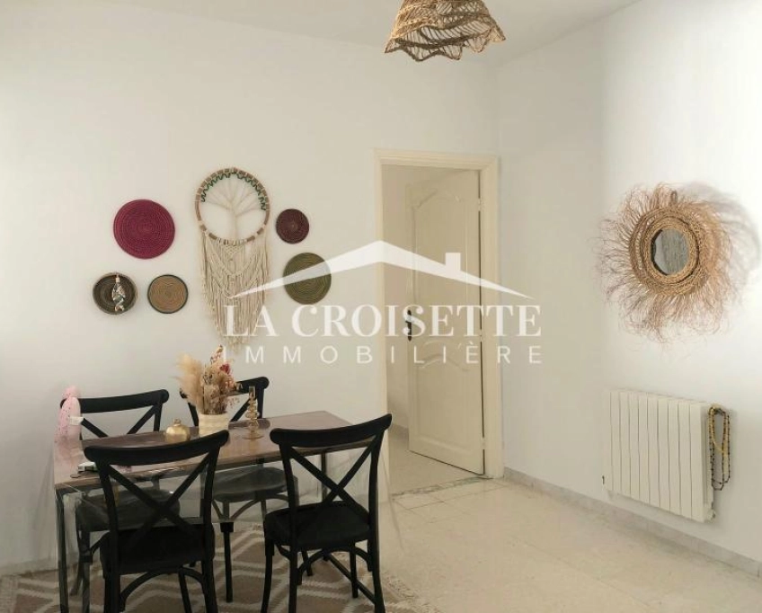 Etage de villa s2 meublé à la marsa zel0576