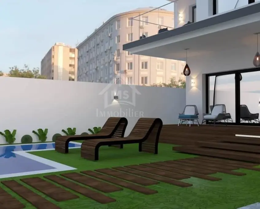 Duplex s+3 avec piscine encours de finition à vendre51355351