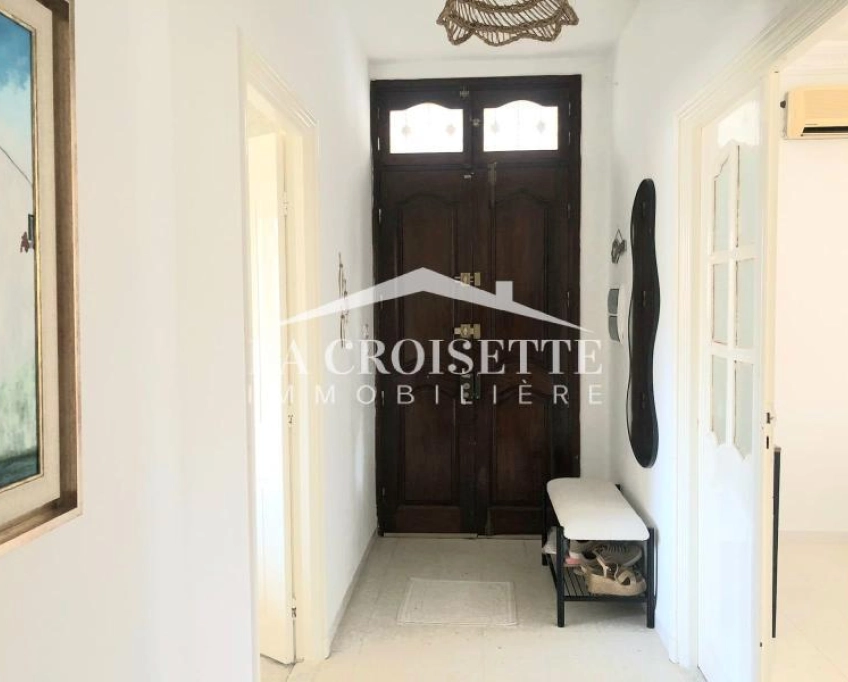 Etage de villa s2 meublé à la marsa zel0576