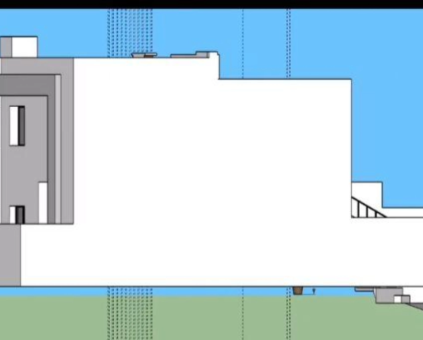 Villa en cours de construction près de la mer