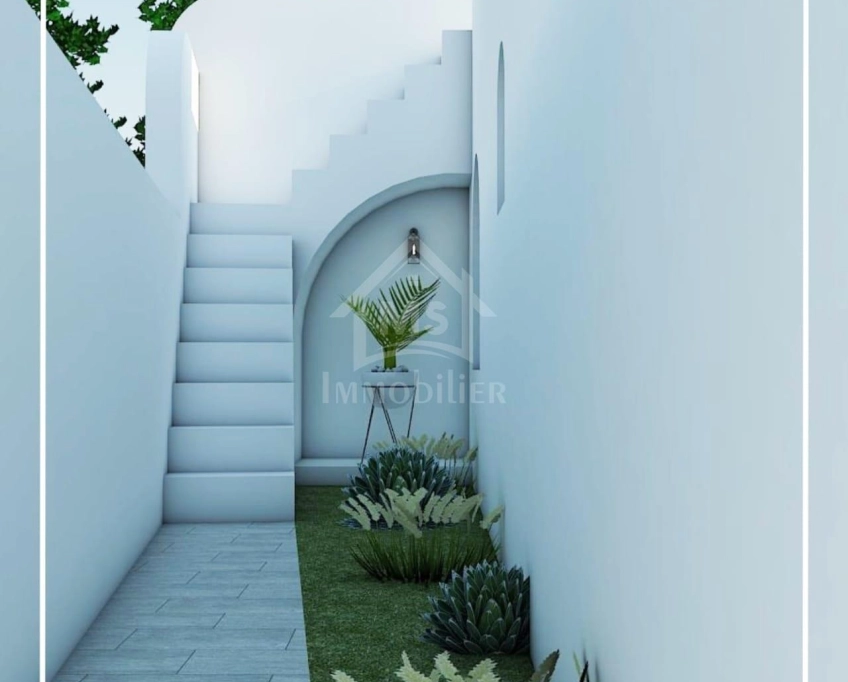 Payement par tranche: villa s+3 sur plan avec piscine à vendre à hammamet sud 51355351