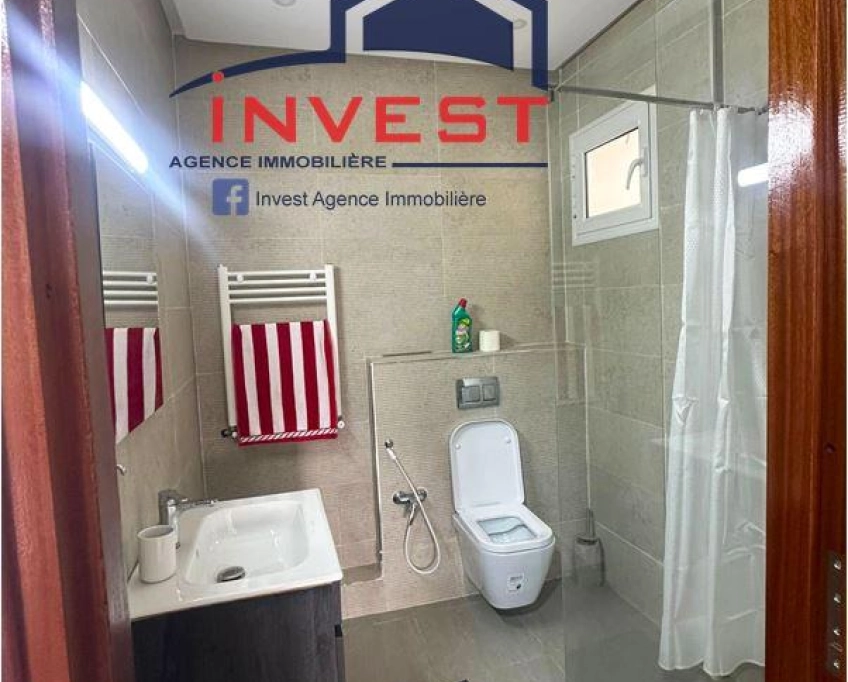 Rez-de-jardin meublé avec piscine  à gammarth supérieur