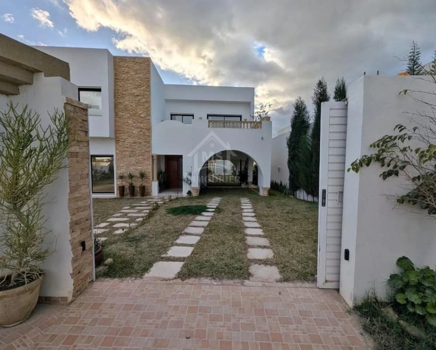 Villa s+4 toute neuve avec grand jardin à vendre à hammamet sud 51355351
