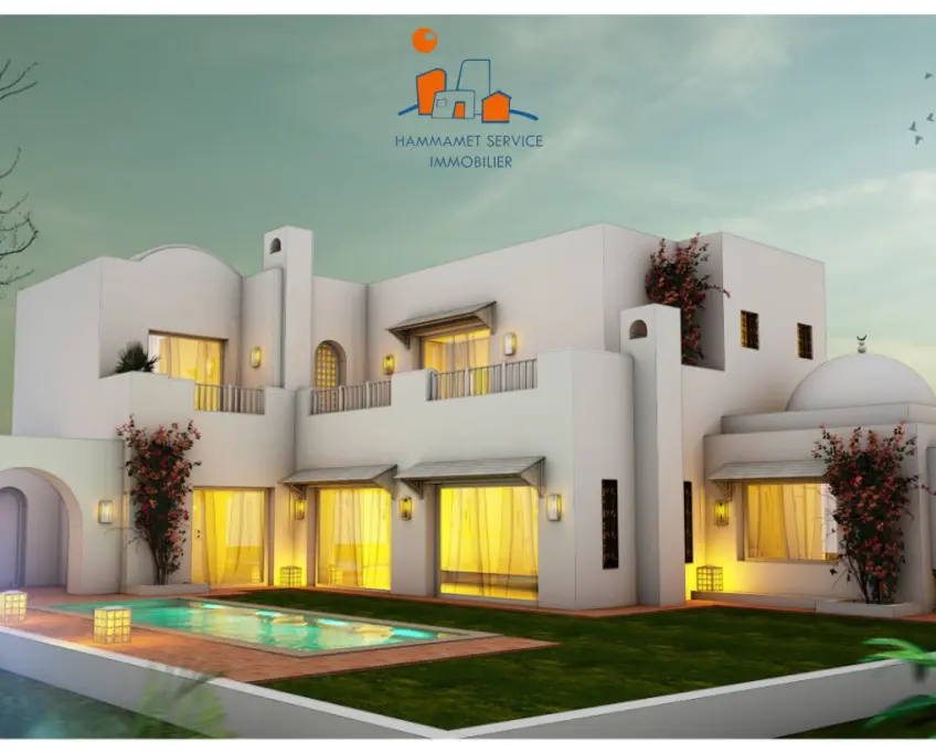 A vendre sur plan : villa de charme avec piscine s+4 en cours de finition