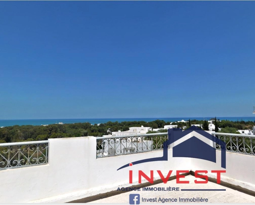 À vendre duplex s+2 vue mer au golden tulip gammarth