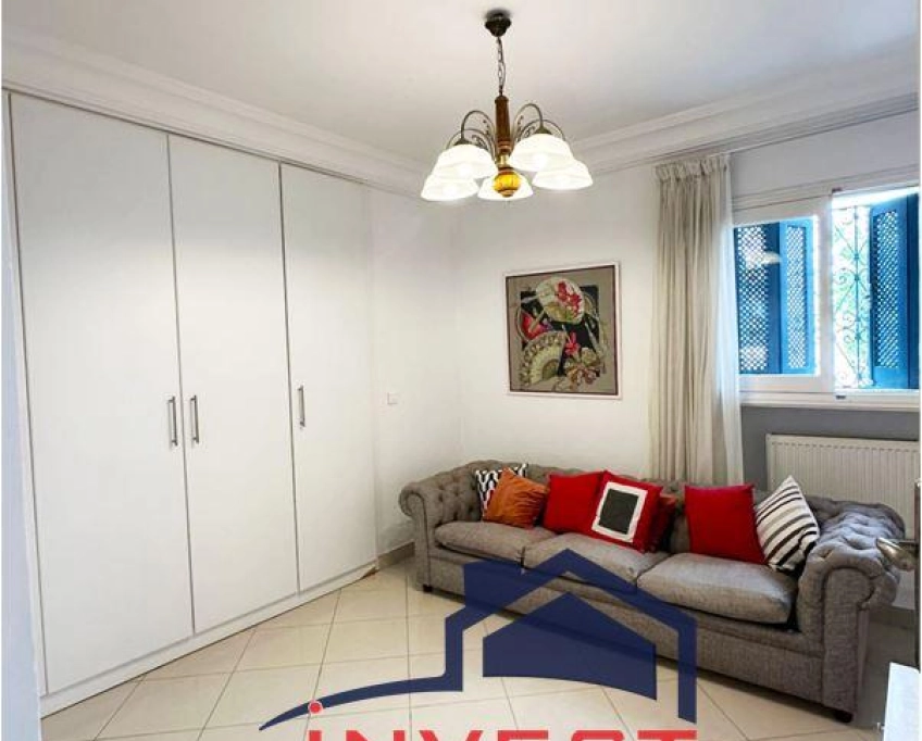 Appartement s3 meublé avec jardin à gammarth