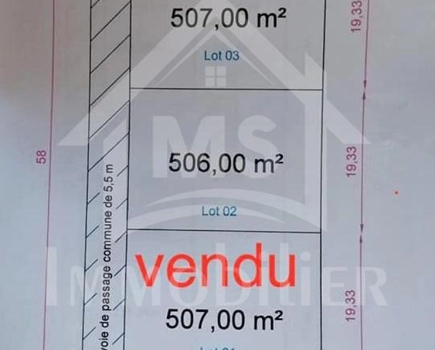 2 lots de terrain vue de mer à vendre à hammamet nord 51355351