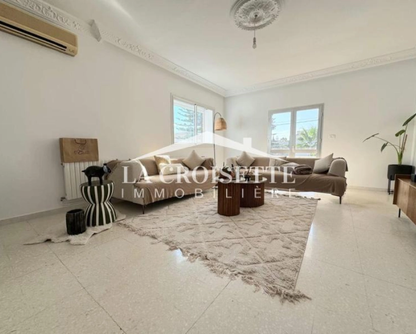 Etage de villa s2 meublé à la marsa zel0576