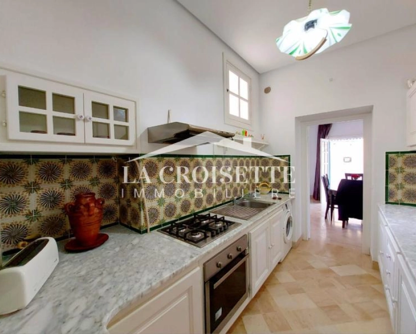 Rez-de-chaussée de villa s3 meublé à la marsa mrcl0116