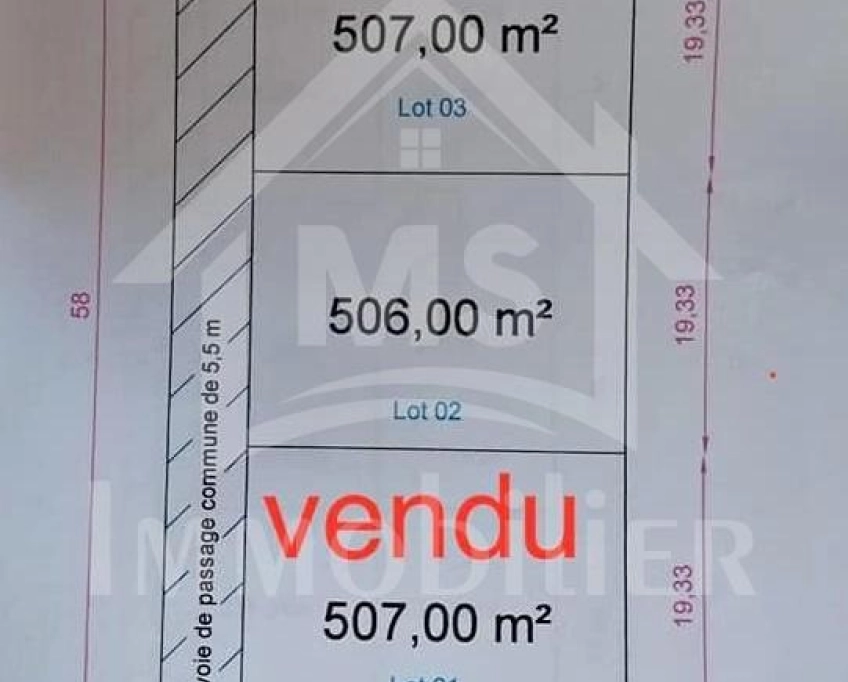 2 lots de terrain vue de mer à vendre à hammamet nord 51355351
