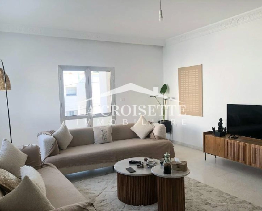 Etage de villa s2 meublé à la marsa zel0576