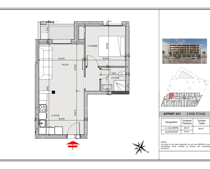 Appartement s+1 haut standing à vendre zone touristique mahdia