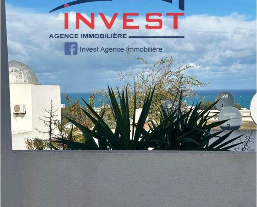 Duplex s+3 vue mer au golden tulip gammarth