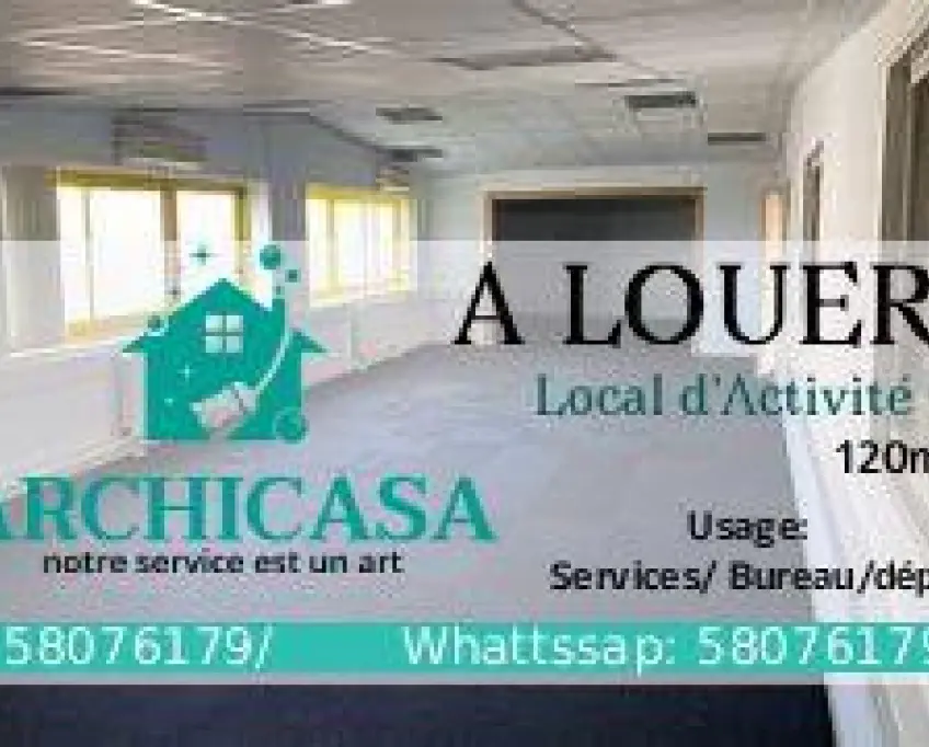 Local spacieux à louer