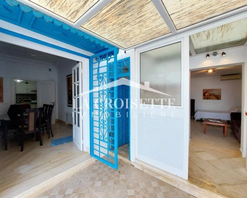 Rez-de-chaussée de villa s3 meublé à la marsa mrcl0116