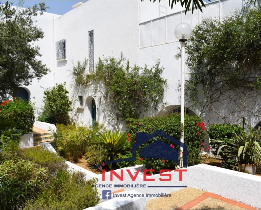 S1 meublé avec piscine et jardin à gammarth
