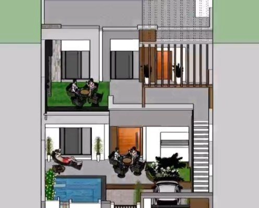 Villa en cours de construction près de la mer