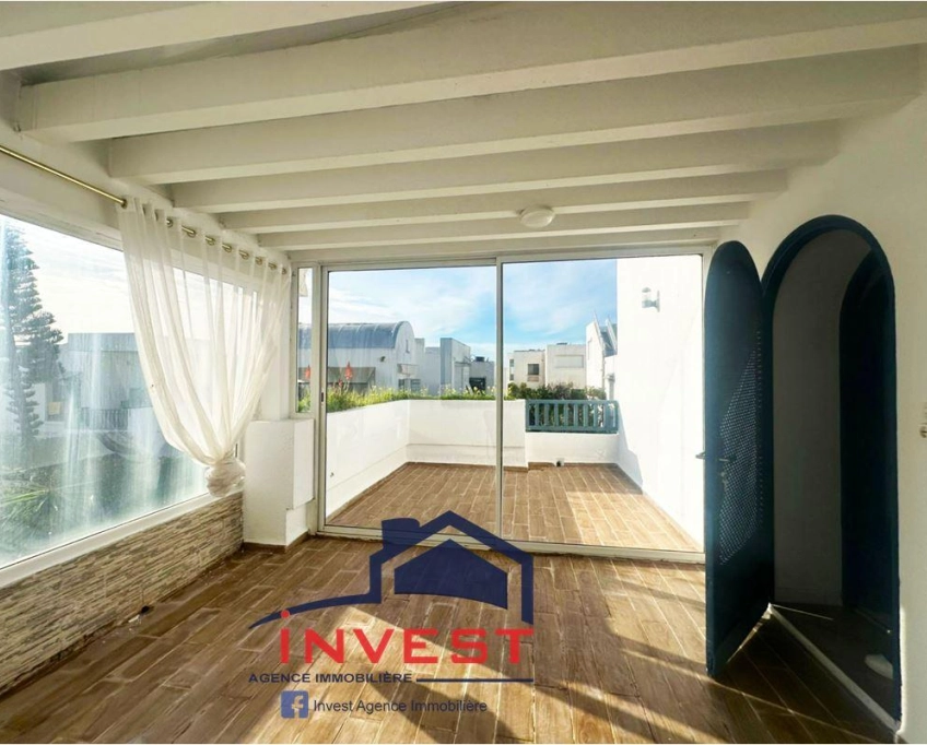 Duplex s+3 meublé avec jardin et terrasse au golden tulip