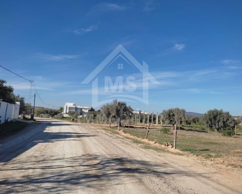 Terrain clôturé de 876 m² à hammamet sud à vendre 51355351