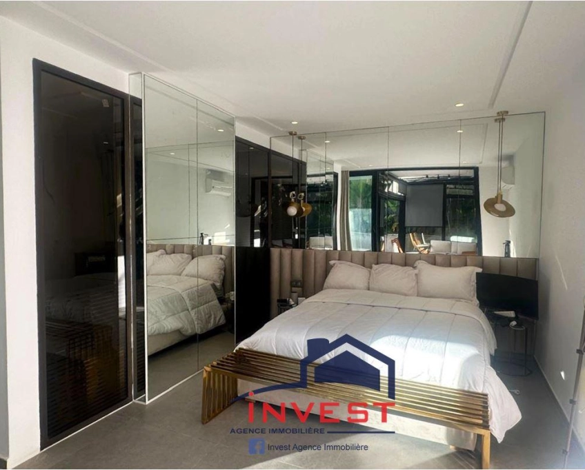 Villa meublé avec piscine et jardin au golden tulip