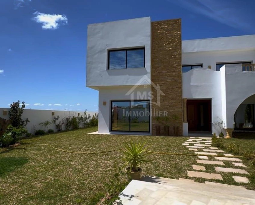 Villa s+4 toute neuve avec grand jardin à vendre à hammamet sud 51355351