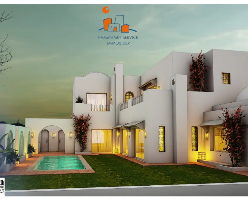 A vendre sur plan : villa de charme avec piscine s+4 en cours de finition