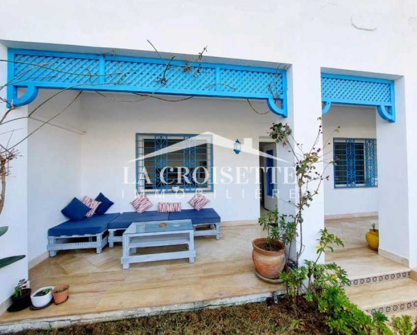 Rez-de-chaussée de villa s3 meublé à la marsa mrcl0116