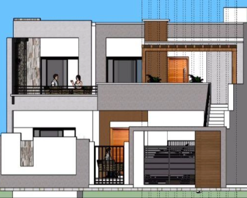 Villa en cours de construction près de la mer