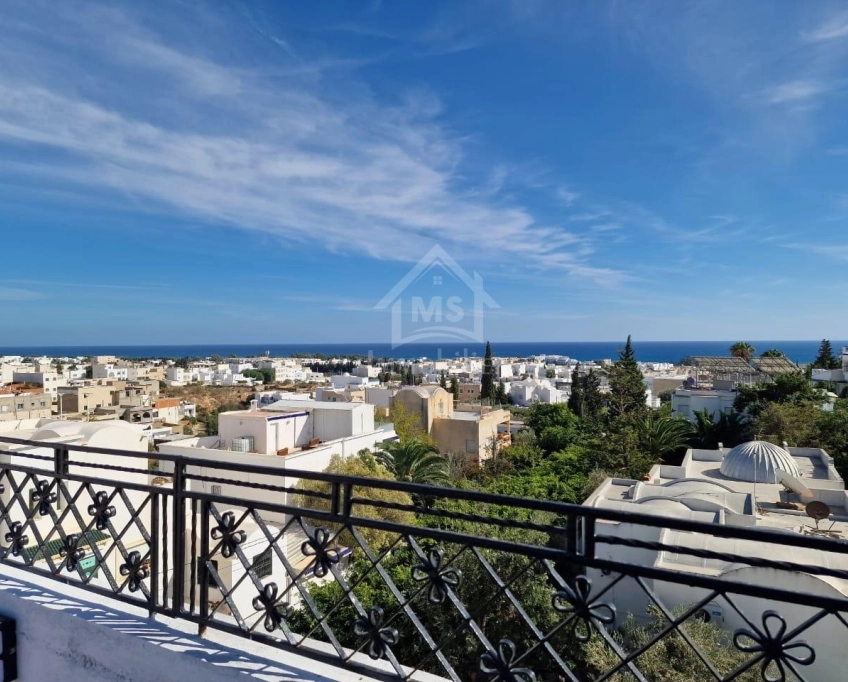 Duplex meublé avec vue de mer à hammamet nord à vendre