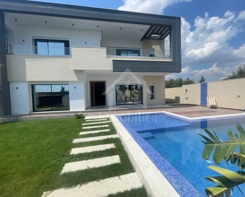 Villa toute neuve avec piscine et jardin à hammamet sud 51355351