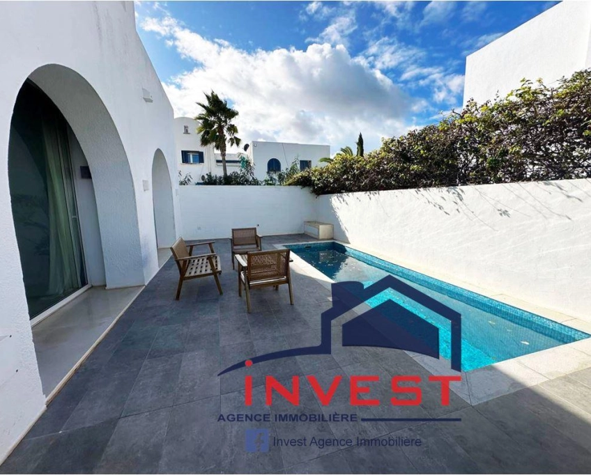 Duplex s+3 vue mer au golden tulip gammarth